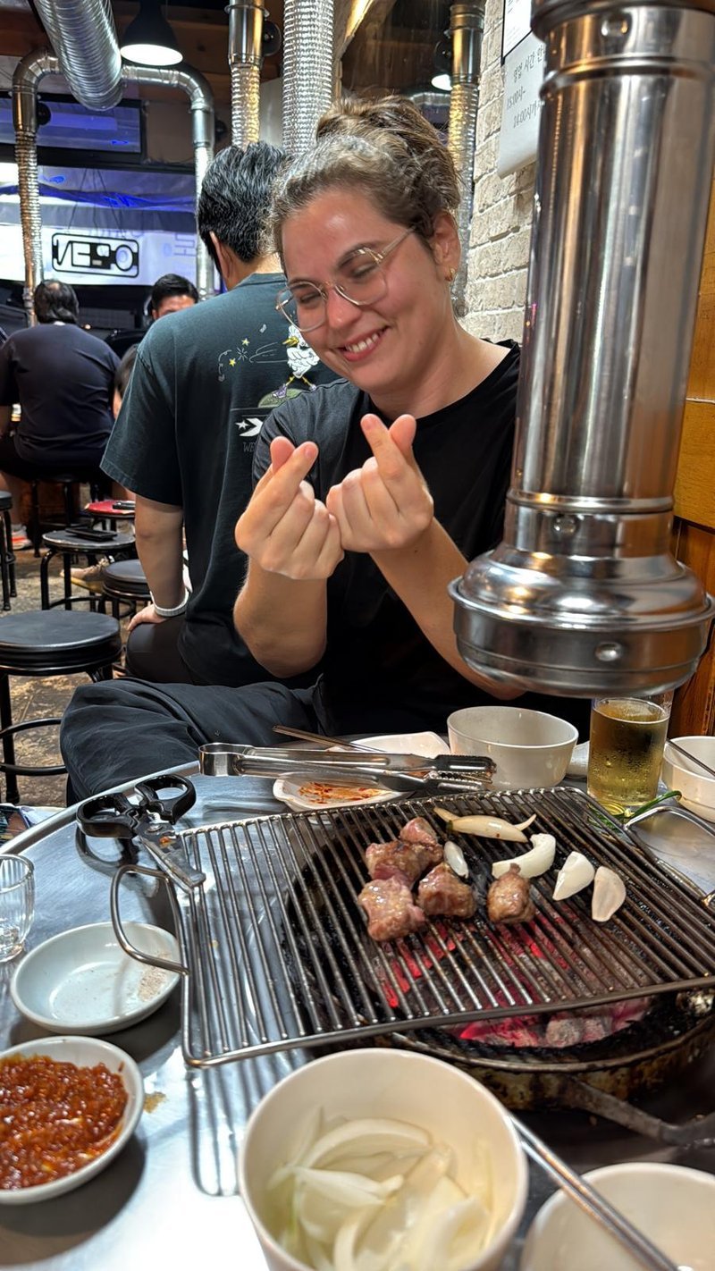 Wonjo Sogeumgui churrasco de porco na brasa