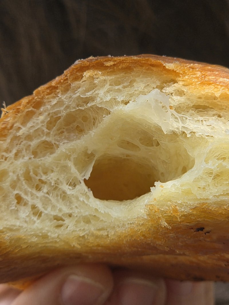 Miolo dourado do Jayeondo Salt Bread